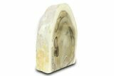 Polished Striped Flint Stand Up - Poland #299242-2